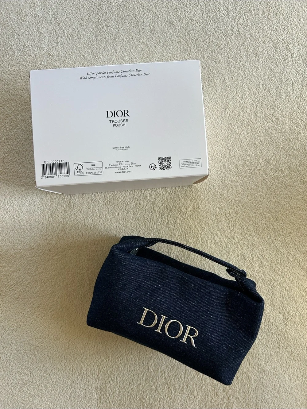 Dior Denim Trousse Pouch